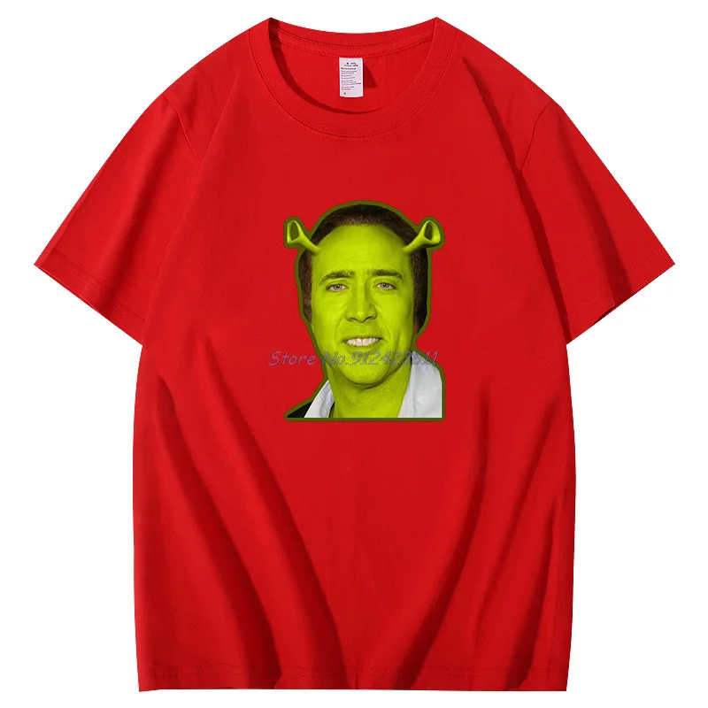 Nicolas Cage Funny Graphic T Shirts men's Short Sleeve t-shirt Cotton Oversized T Shirt Summer Harajuku Men's Clothing