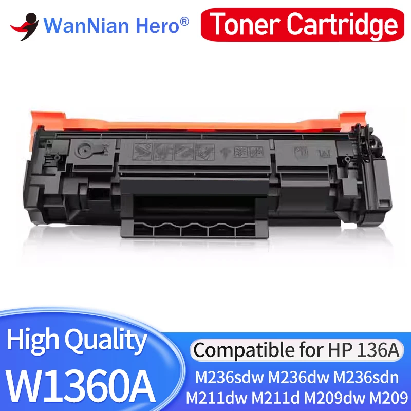 Compatible For HP w1360a toner cartridge HP 136a 136x toner cartridge LaserJet MFP m236sdw dw m211dw M209 M209dw dwe printer