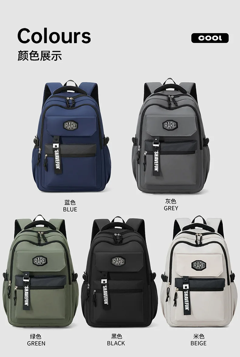 Tas Ransel Laptop untuk Siswa SMP & SMA, Tas Hiking untuk Kerja & Aktivitas Luar Ruangan, Tas Ransel Harian yang Tahan Lama untuk Pelajar