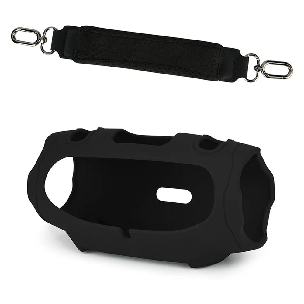 Bluetooth-Competible Speaker Silicone Protective Case +Thickened Carrying Strap Soft Protective Case Set For JBL Xtreme4 Speaker