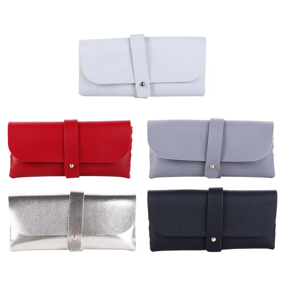Portable Fashion Glasses Accessories Unisex Eyewear Case Glasses Storage Sunglasses Bag Glasses Box PU Leather