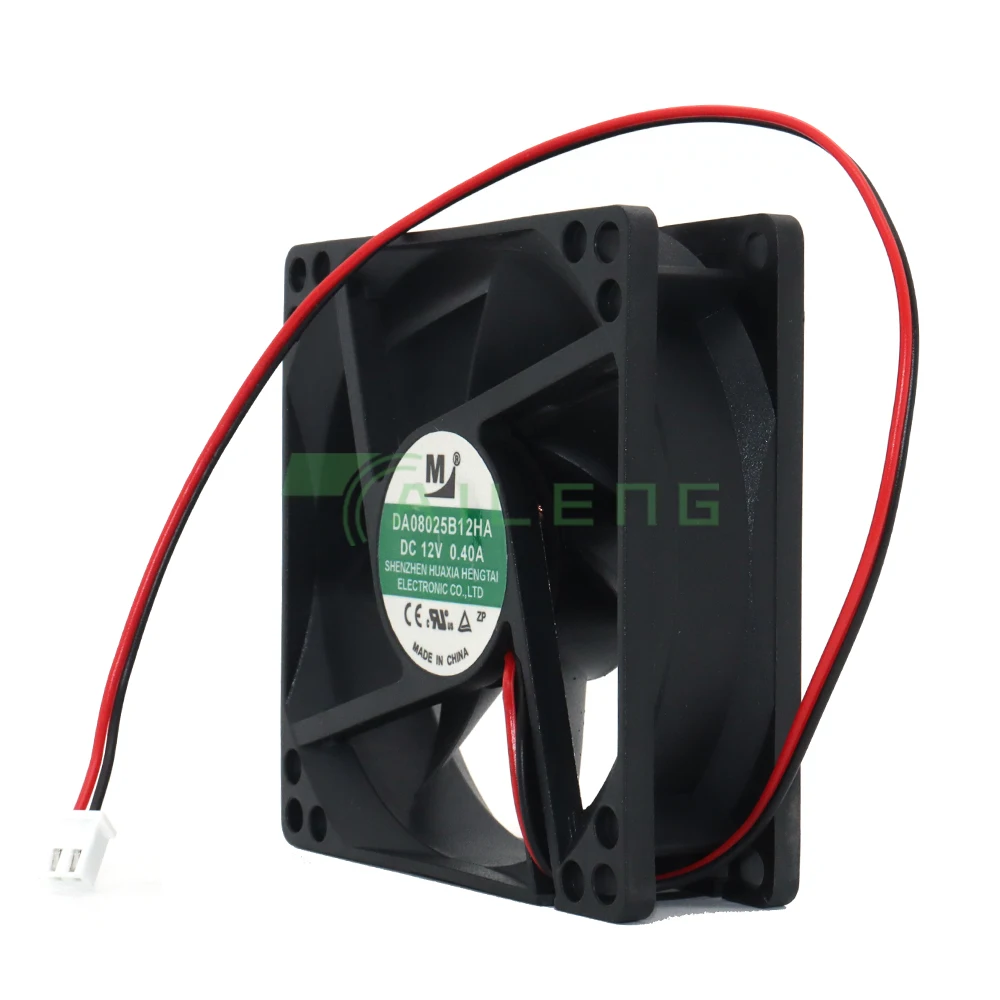 Ventilador de refrigeración para chasis, fuente de alimentación, inversor, 12V, 0.4A, 8025, 8CM, DA08025B12HA, nuevo