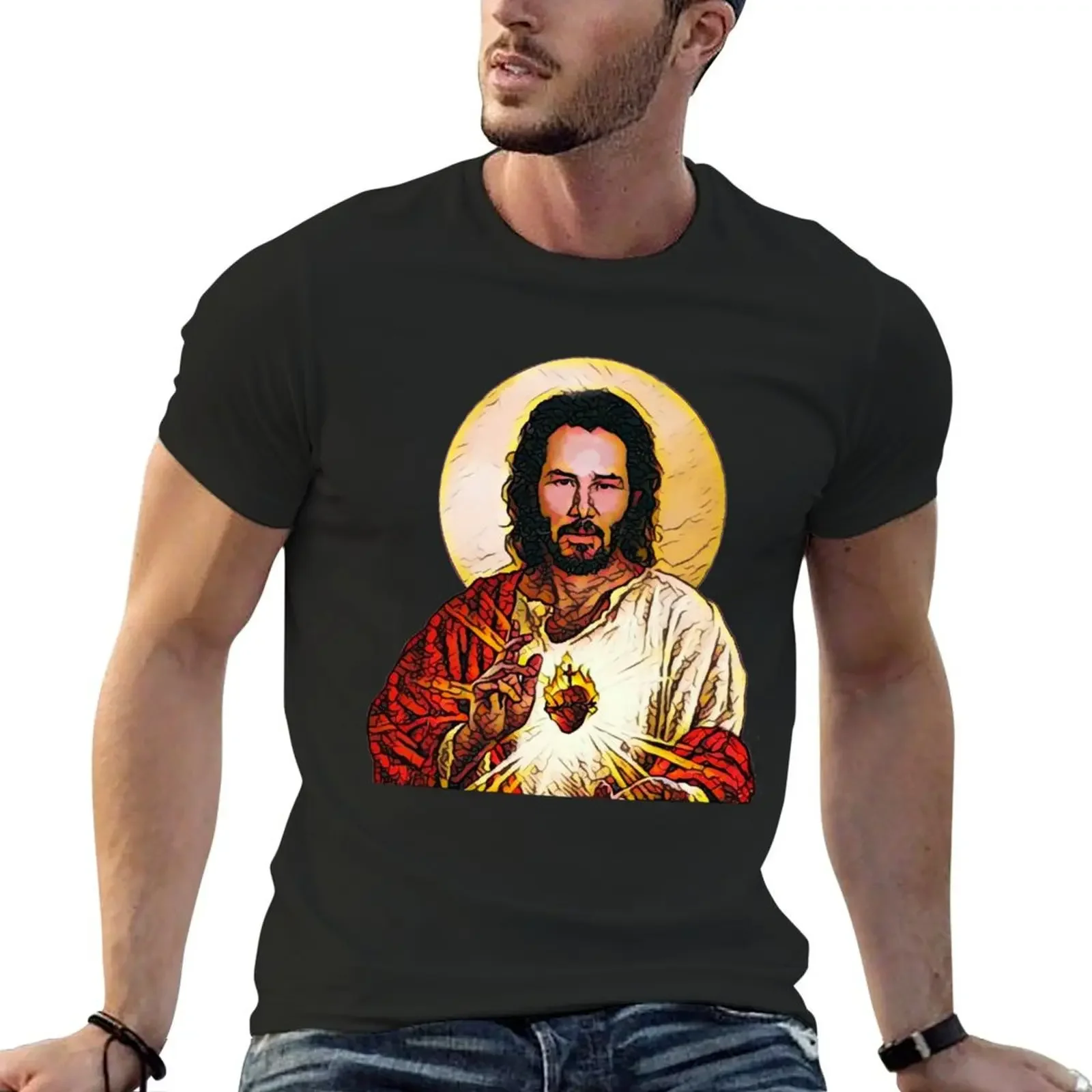 Holy Keanu - T-Shirts, Gadgets & Face Masks T-Shirt cute tops anime stuff sports fans mens t shirts casual stylish