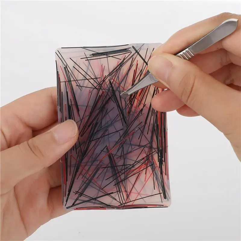 

Набор из 4 силиконовых подушечек для снятия стресса от выдергивания волос и пилингов, с пинцетом, для взрослых