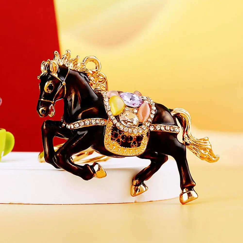 Horse Key Ring Ornament Year of Horse Keychain Charm Pendant Chinese New Year Bag Accessory Backpack Hanging for Holiday