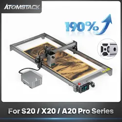 Zestaw do przedłużania rzęs ATOMSTACK X20 PRO obszar grawerowania rozszerzenie osi Y do 850x400mm dla maszyny do grawerowania Atomstack X20 Pro A20 S20 Pro