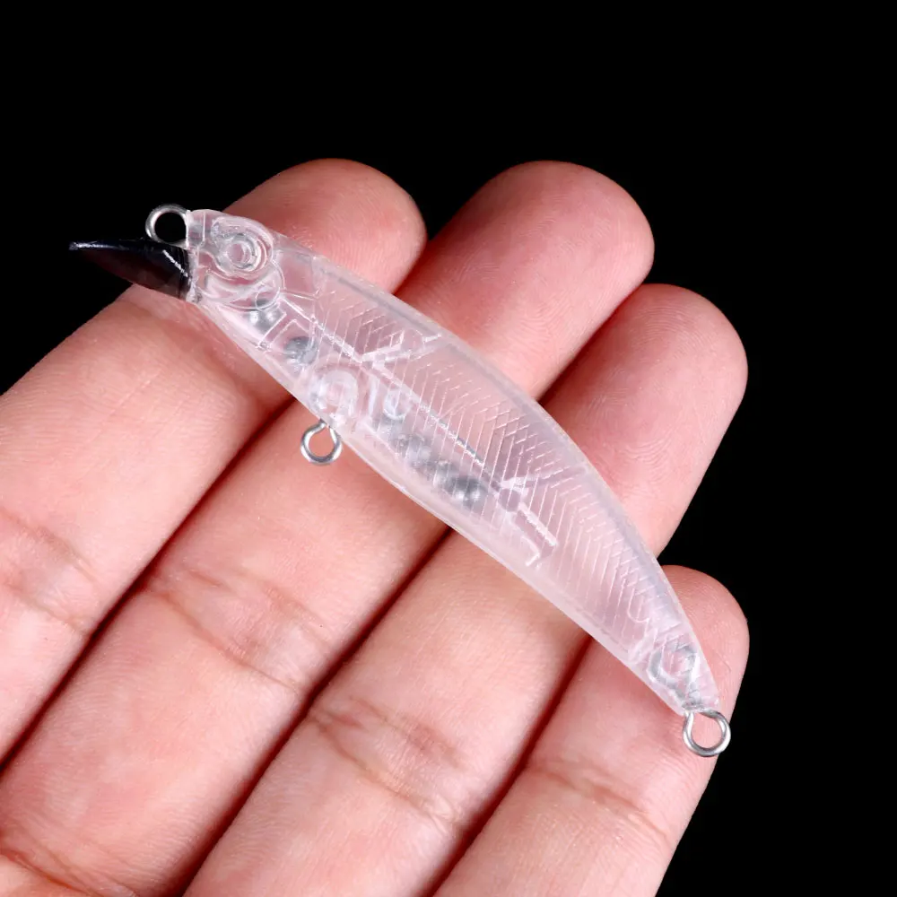 10pcs 7cm 3g blank Minnow nude baits crankbait Popper Pencil bait Unpainted Lure Bodies Fishing Gear