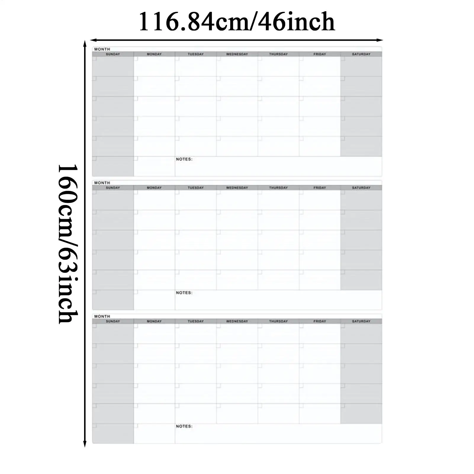 ドライイレースカレンダー 3ヶ月ドライイレースデイリープランナー 再利用可能な学用品プランナースケジュール 冷蔵庫ドア 家庭学習用