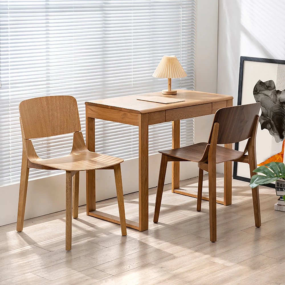 Nordic Modern Simple Solid Wood Dining Chair Designer Family Adult Restaurant Hotel Chair Leisure Back Log Chair Home Furniture