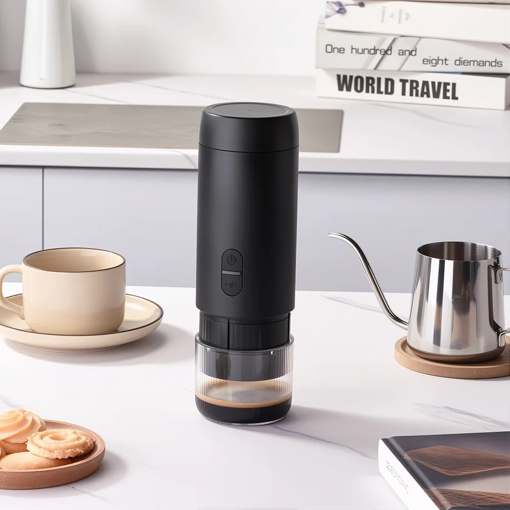 

Портативная итальянская кофемашина из нержавеющей стали, набор 2-в-1, концентрированная капсульная экстракция, небольшой бытовой открытый офис