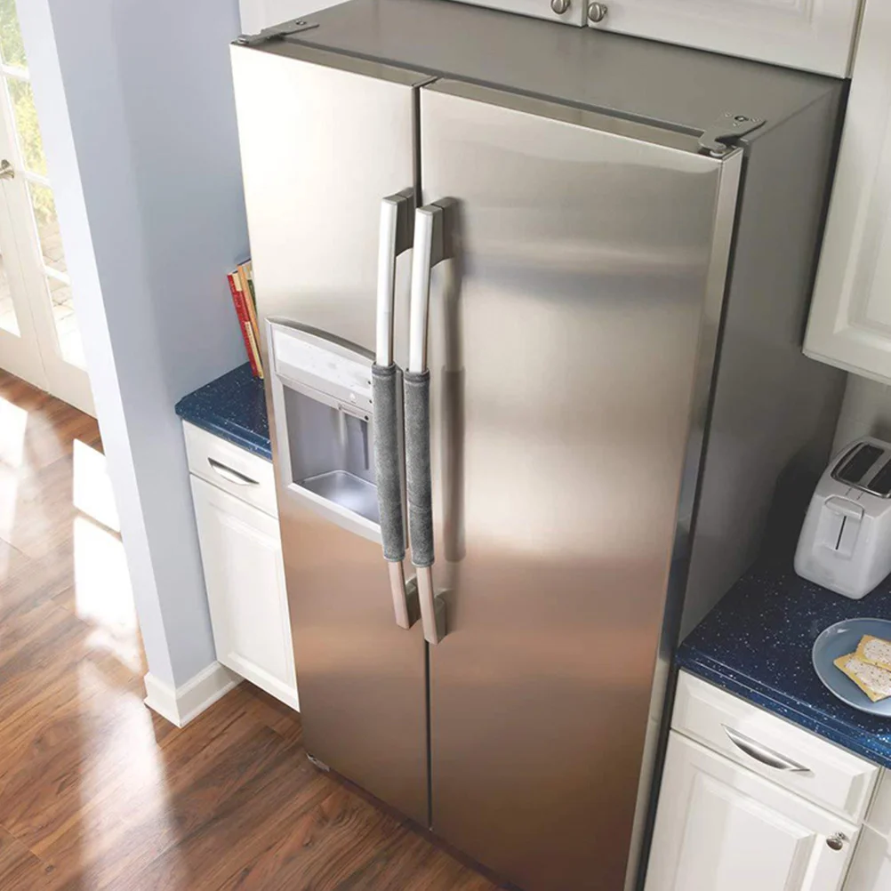 

2Pcs Refrigerator Door Handle Cover Universal Fit Appliance Handle Protector for Fridge Oven Dishwasher Freezer Kitchen Cabinet