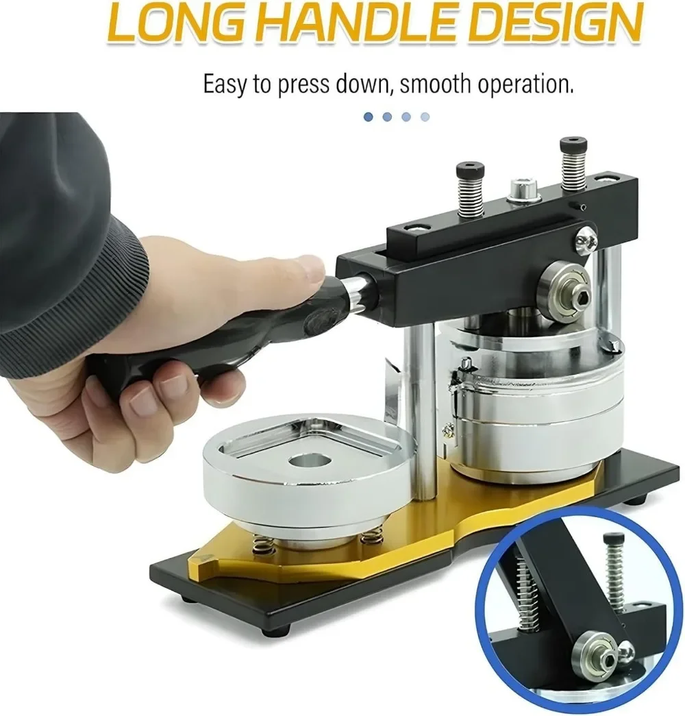 2026 Square Fridge Magnet Maker Machine Kit, 50x50mm Refrigerator Sticker Making Machine+Paper Cutter+100 Sets Materials