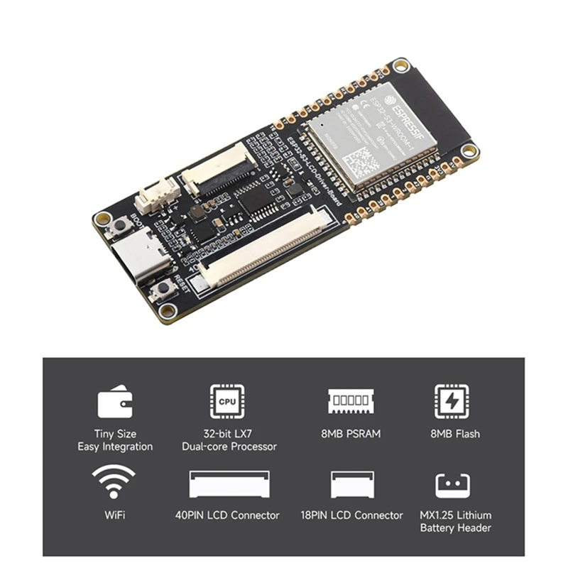 ESP32 S3 N8R8 dan ST7789 Kit LCD 2.8 inci tampilan layar sentuh kapasitif 240X320