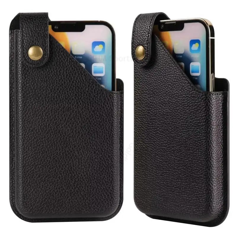 

For iPhone 15 Pro Max Leather Phone Pouch For Apple 14 13 12 11 15 Pro XR X XS Max 6S 7 8 15 Plus Belt Clip Phone Case Waist Bag