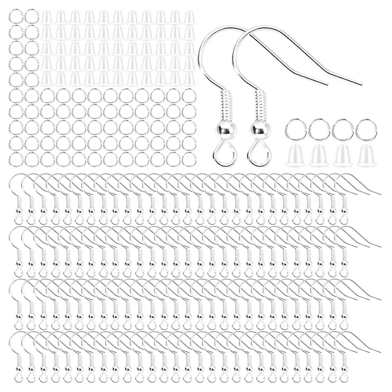

CGS-Earring Hooks Earring Making Supplies Sterling Silver Earring Hooks Earring Backs Replacements Silver