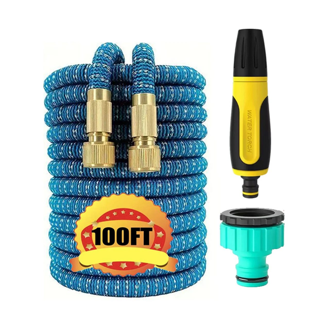 

Садовый шланг с регулируемой насадкой, расширяемый, высокого давления, для мойки автомобилей и полива сада, 25-100 футов