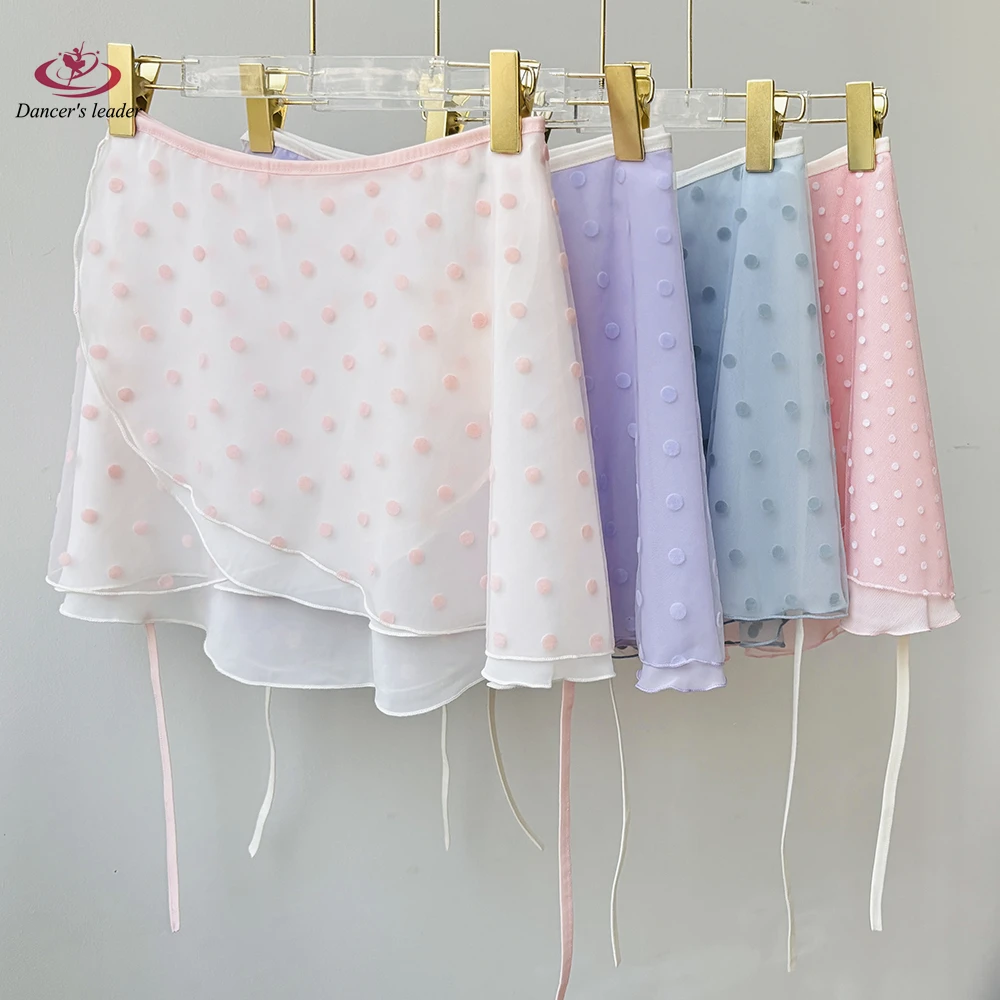 تنورة باليه قصيرة، تنورة رقص نسائية منقطة من القطيفة بطبقة مزدوجة، تنورة ممارسة الجمباز، تنورة غنائية للبالغين