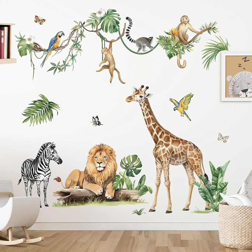 Large Jungle Animal Tropical L - огляд і ціна Baby Nursery Set Furniture