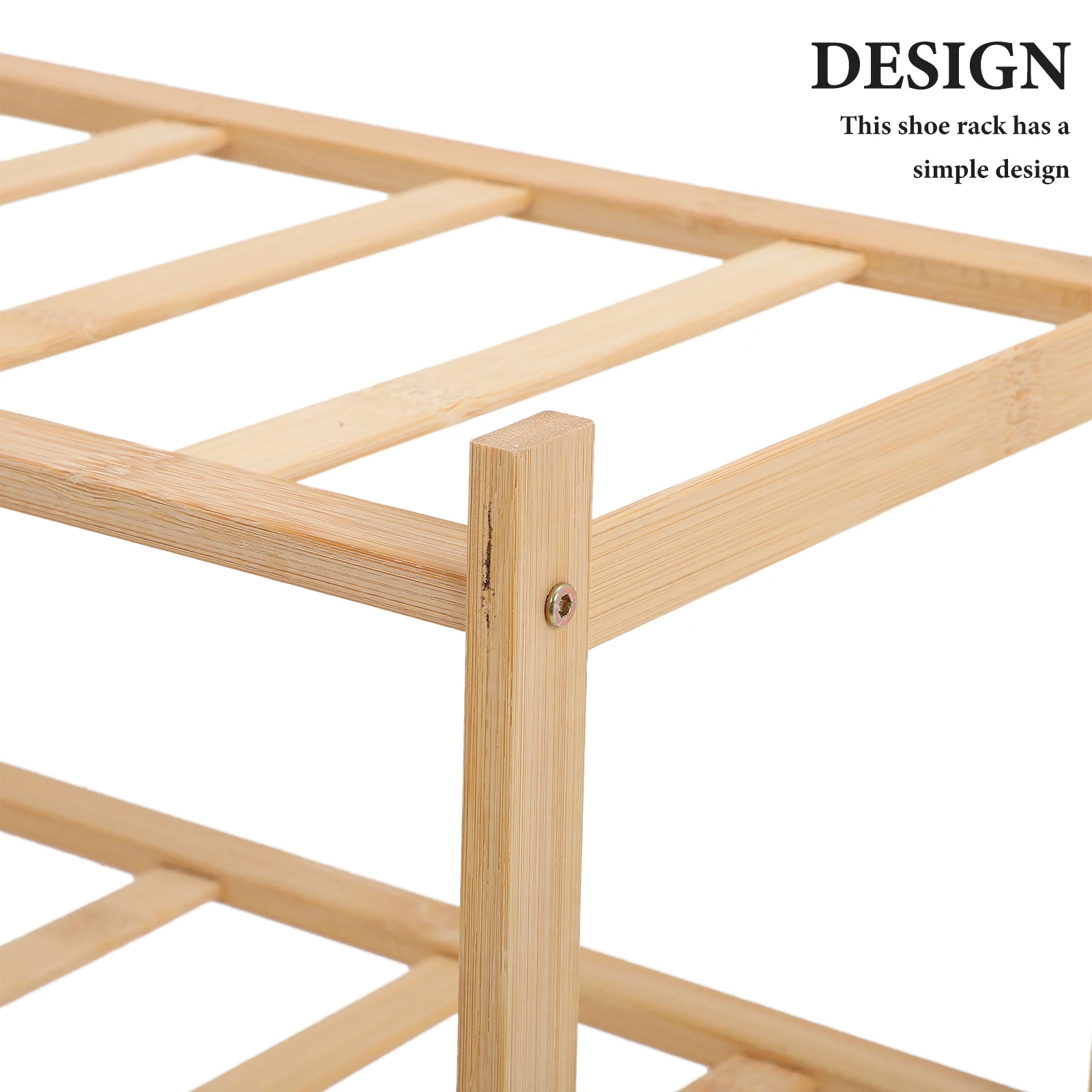 

Shoe Organiser Multi-layer Rack Shelves Bamboo Standing Shoes Household Organizer