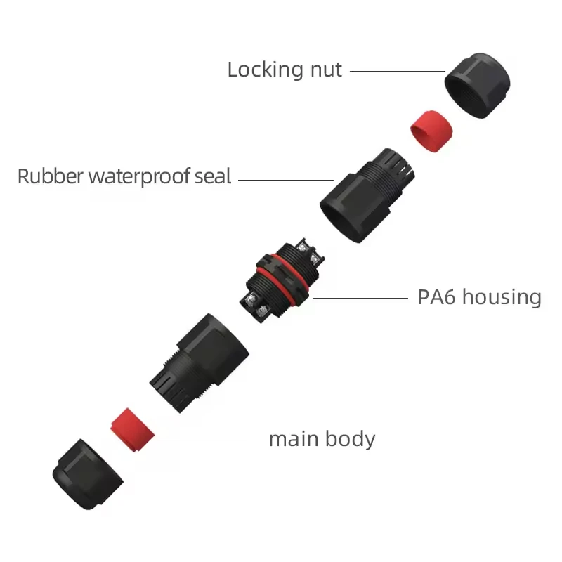 L16 Outdoor LED Lighting IP68 Waterproof Tools electric Connector Suitable For Underground And Outdoor Projects Connector 2/3/4P