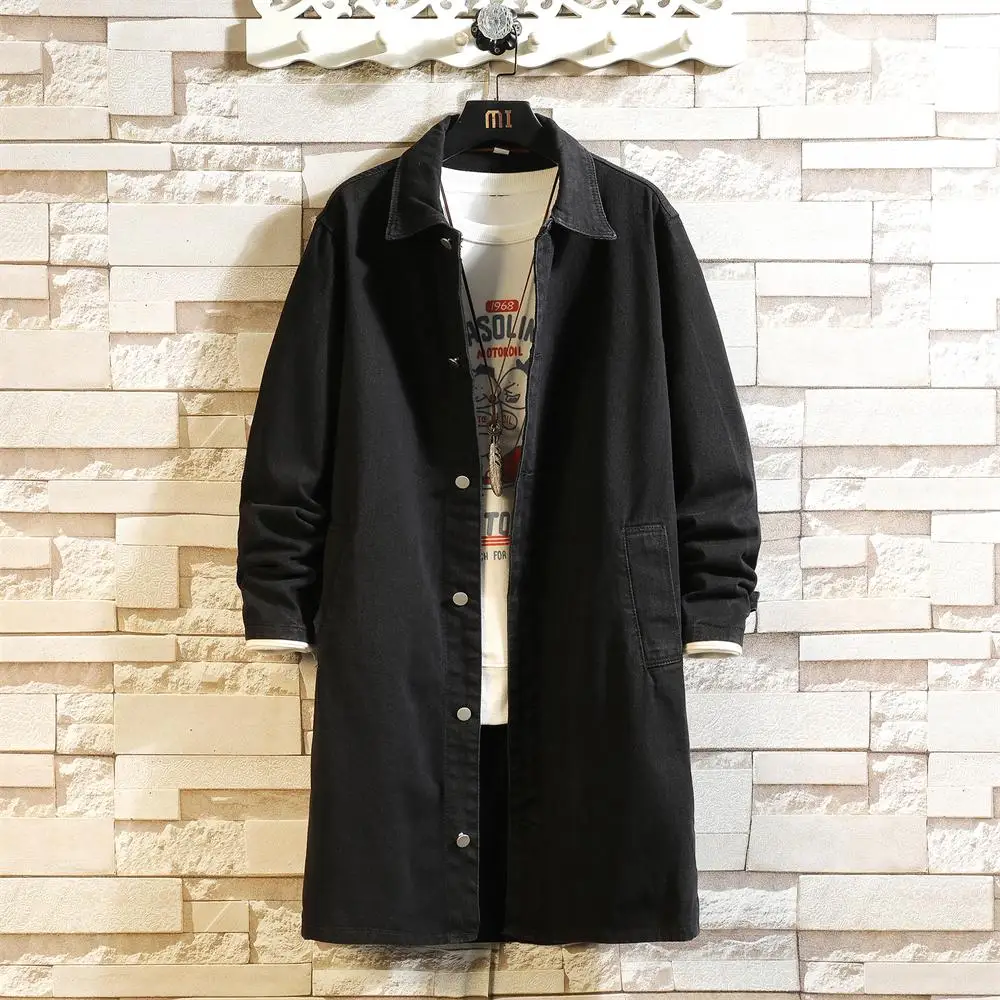 Black Denim Trench