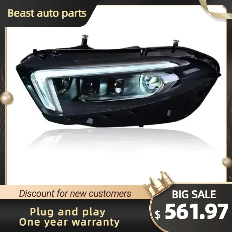 

For Mercedes-Benz A-Class W177 2018-2022 LED Headlamp Assembly, High Quality, Plug and Play Front Headlights