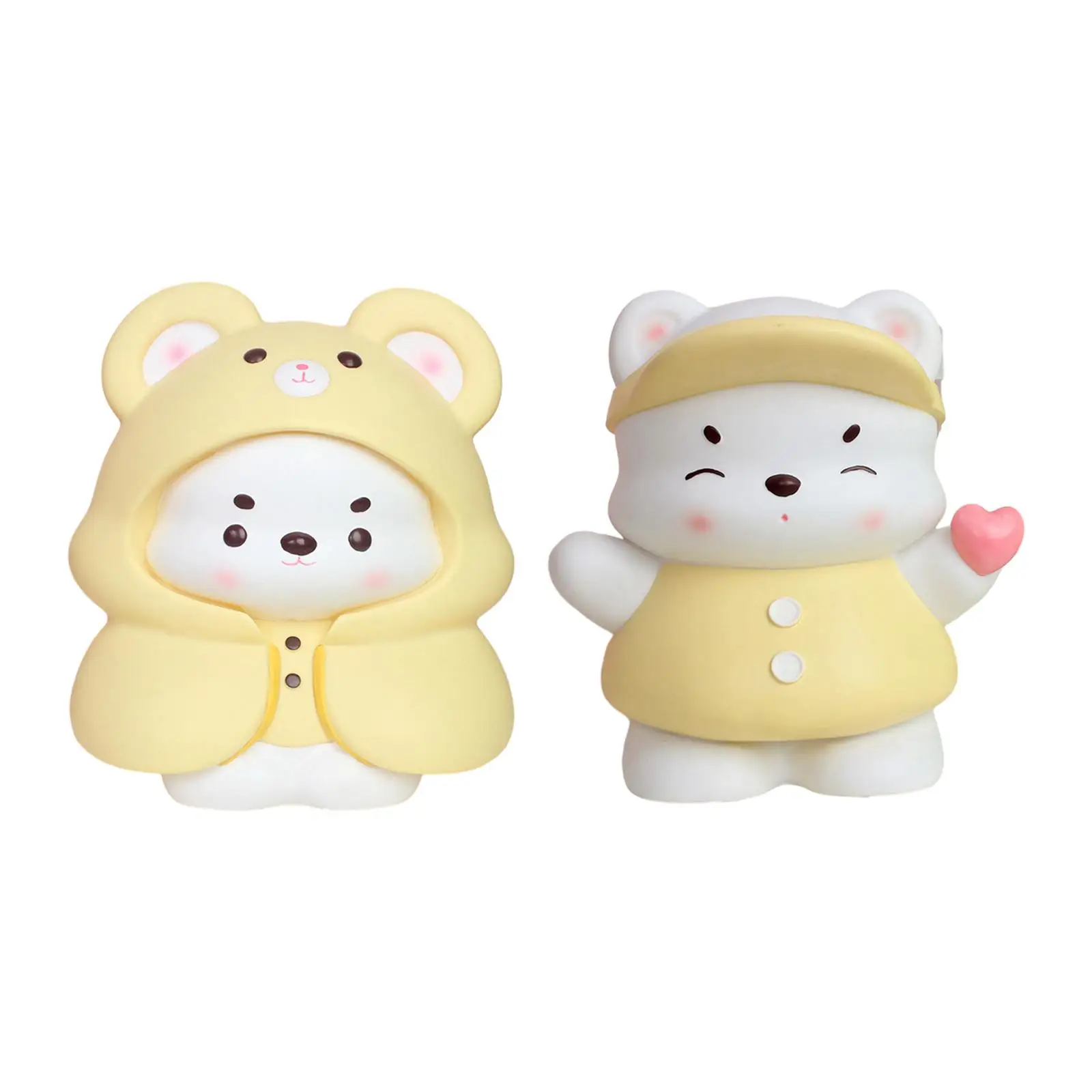 Piggy Bank for Kids Bear Figurine Animal Statue Decorative Birthday Gift Souvenir Collectible Home Decoration Jar Canister