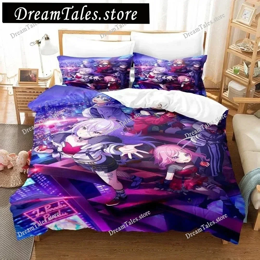

Kawaii Girl World Dai Star Cartoon Poster Sheets Quilt Covers Bedding Dormitory Sheets Bedding Set Soft Warm Bedding Set741