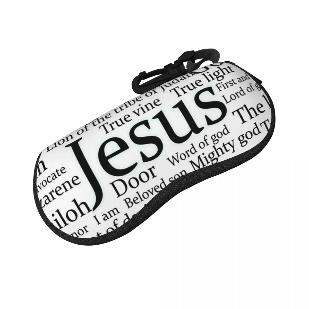 

Jesus Biblical References Shell Glasses Case Portable Sunglasses Box Women Men Soft Eyeglasses Bag Pouch