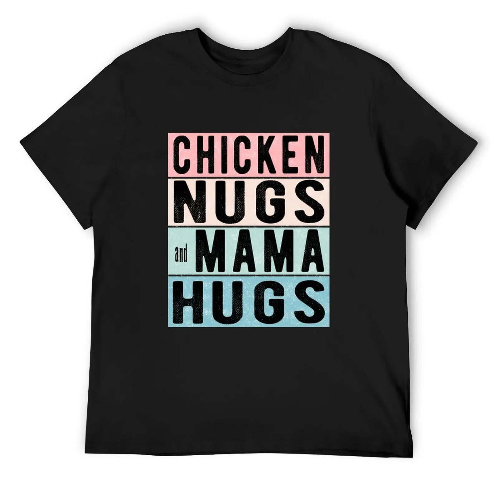 

Chicken Nugs and Mama Hugs for Nugget Lover Funny Vintage T-Shirt boys whites tops mens white t shirts