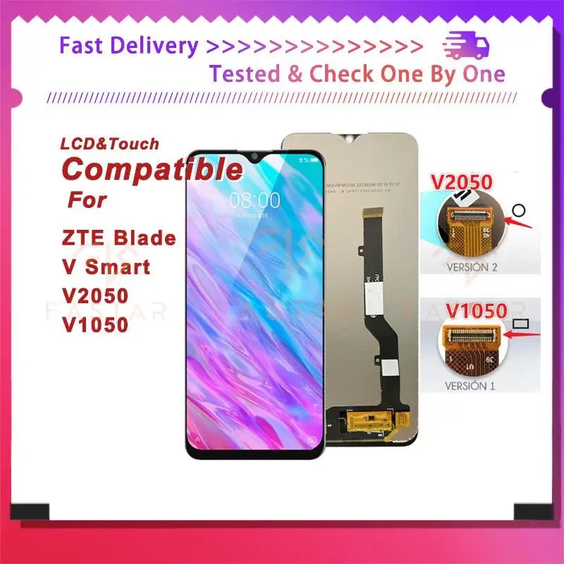 

6.49" For ZTE Blade VSmart V2050 V1050 LCD Display Touch Digitizer Assembly Replacement Screen ZTE V Smart lcd