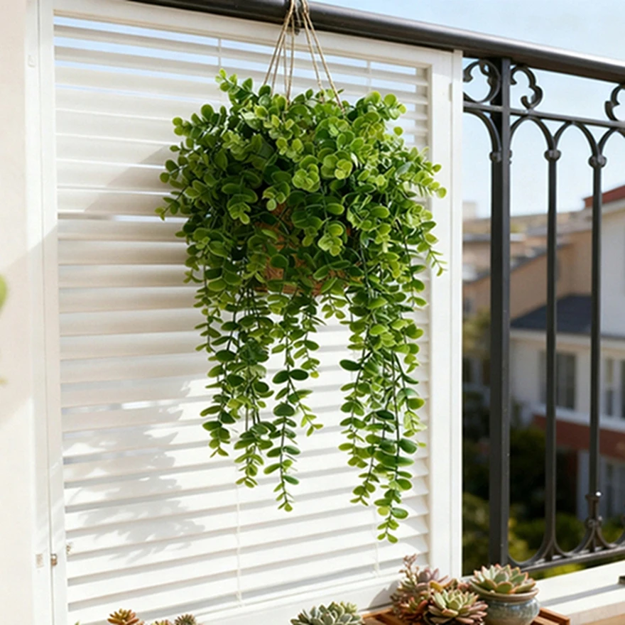 

1Pc Artificial Ivy Plants Plastic Leaves Wedding Outdoor Christmas Home Room Garden Refreshing Product Office Wall Hanging Decor