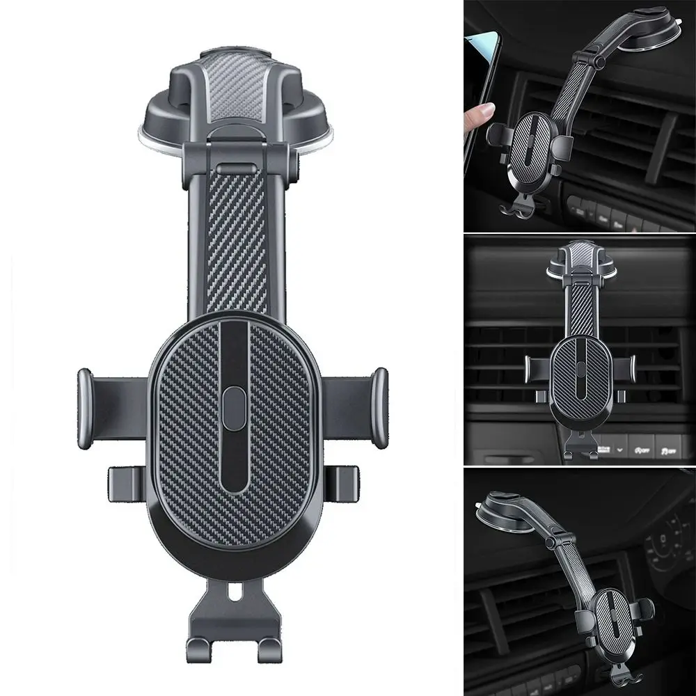 

Stable Adjustable Car Phone Holder Stand Suction Cup Universal Smartphone Support Lower Curved Car Phone Mount For