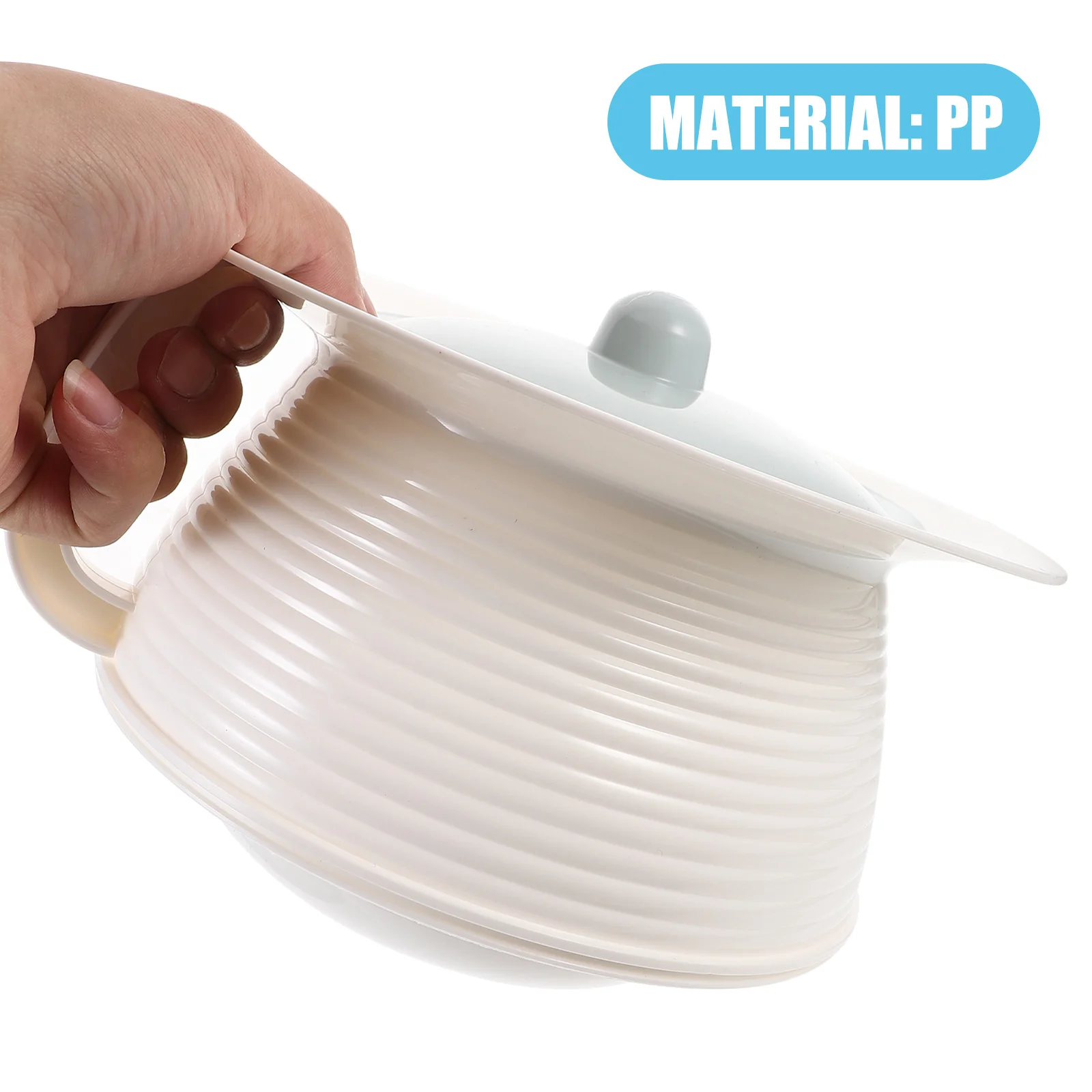 1 قطعة Bedpan البلاستيك غطاء محكم الغلق المحمولة وعاء البول المنزلية ليلة المبصقة الكبار الأطفال الحوامل مريحة تخزين نظيف