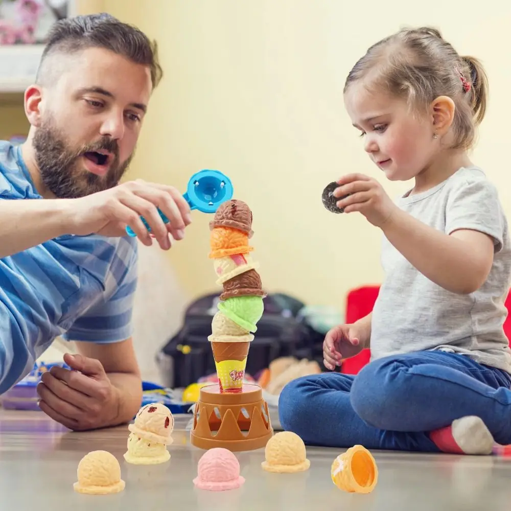 

Stackable Ice Cream Stacking Toy Pretend Play Interactive Stack Simulation Food Game Puzzle Craft Kids Pretend Play Toys