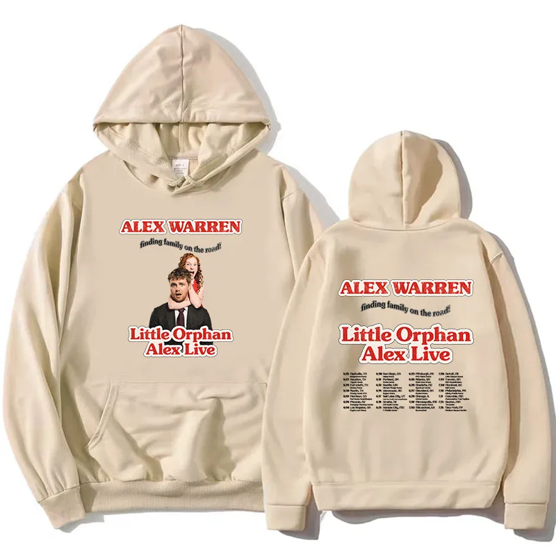 Little Orphan Alex Live 2026 Hoodies vinden van familie op de weg ALEX WARREN Sweatshirts Lange mouwen Losse truien met capuchon Meisje