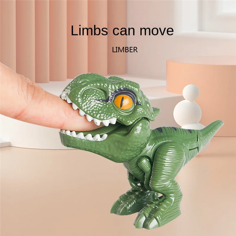 DELAM-Dinossauro Infantil Ovo Dedo Mordendo Simulação Tiranossauro Tiranossauro Dinossauro Menino Divertidos