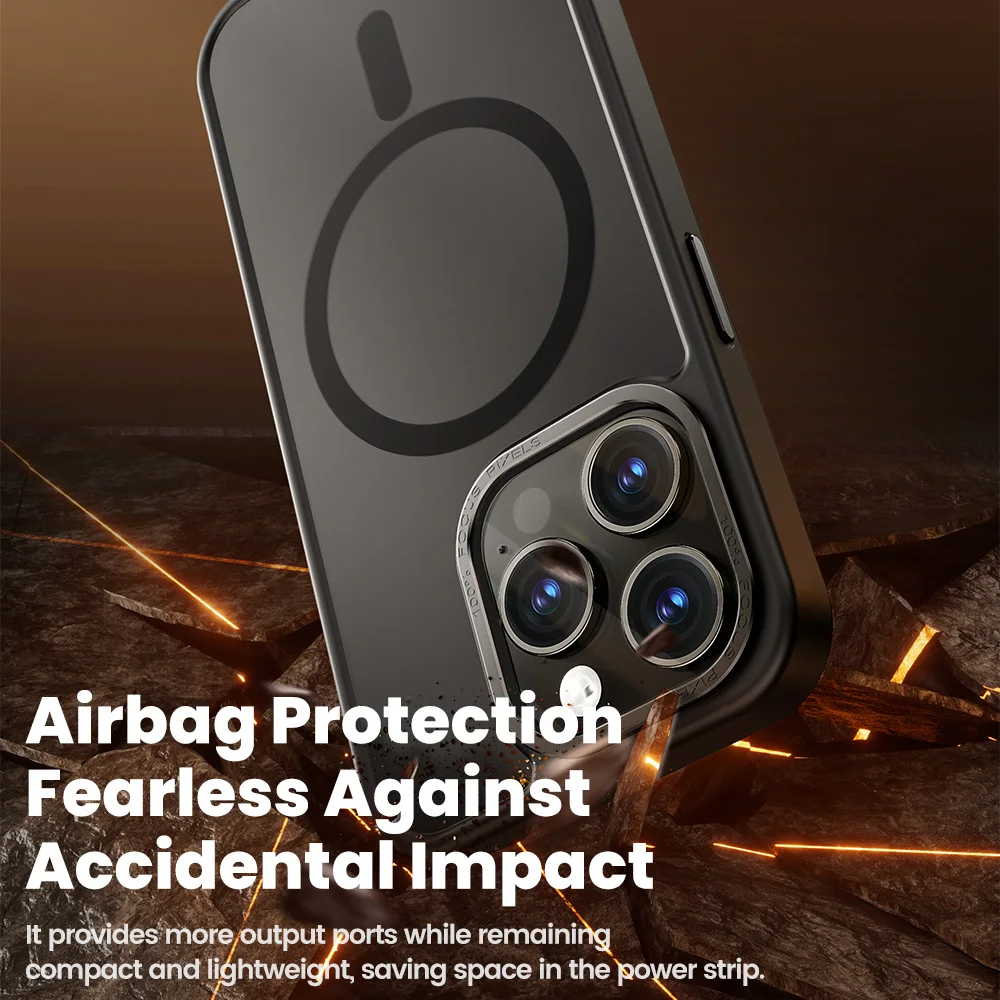 Funda magnética transparente Toocki con carga inalámbrica para iPhone 15 14 13 12 Pro Max Plus, funda protectora de TPU suave a prueba de golpes