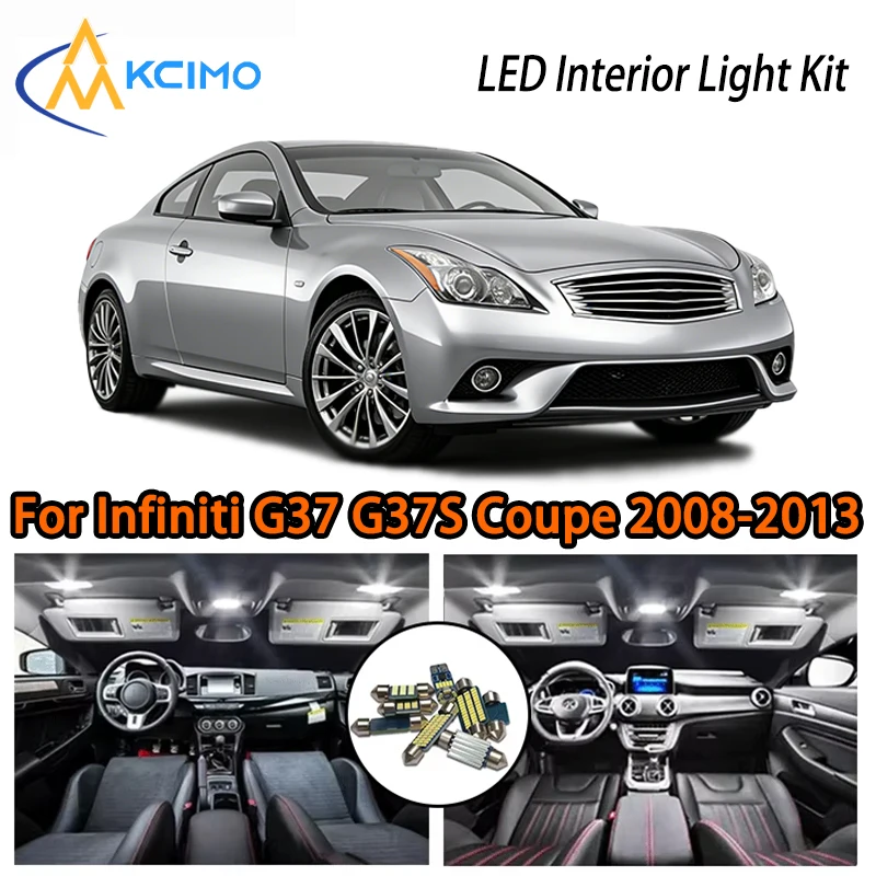

Super Bright LED Interior Lights For Infiniti G37 G37S Coupe 2008-2013, Two Colors Choice Easy Install Car Atmosphere Lamp