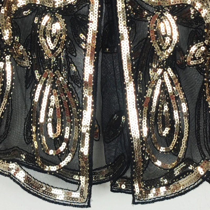 Sequined Sparking Tippet Church Prayer Shawls Beaded Sequins Flapper Party Shawls for Elegant Bridal And Party Outfits