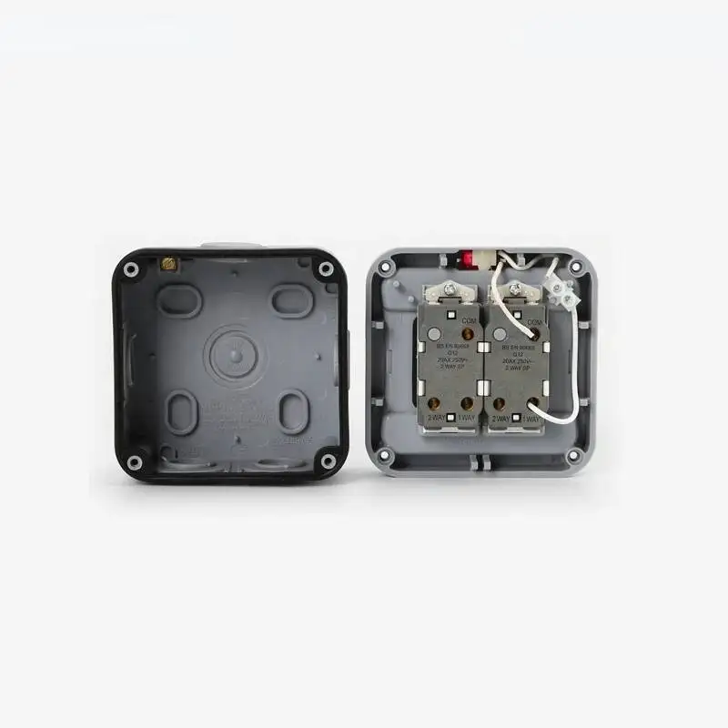 방수 야외 작업 지대 표시기 이중 제어 방수 표면 장착 스위치 박스