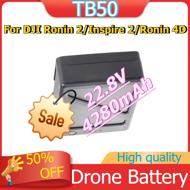 

TB50 Intelligent Battery Capacity for DJI Ronin 2/Inspire 2/Ronin 4D Battery 22.8V 4280mAh