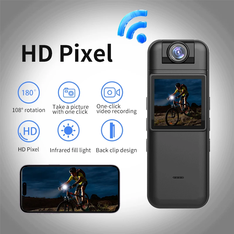 

1080P Sport Action Cam Bike Motorcycle Body Camera WiFi Direct Motion Detection Video Camera CS11 with 1.4inch Screen