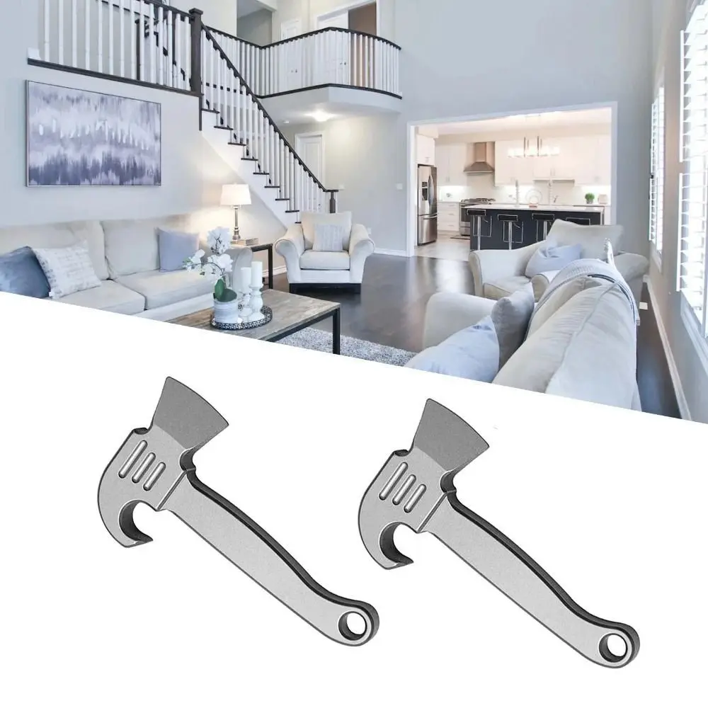 

Мини-открывалка для бутылок из титанового сплава, анти-потерянный подвесной многофункциональный инструмент, подвеска на рюкзак, прочный автомобильный брелок для кемпинга