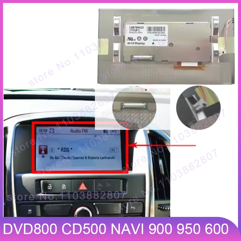 

7'' Inch LCD Display Screen For Opel Meriva Astra Zafira DVD800 CD500 NAVI 900 950 600 Car DVD Navigation LCD Good quality