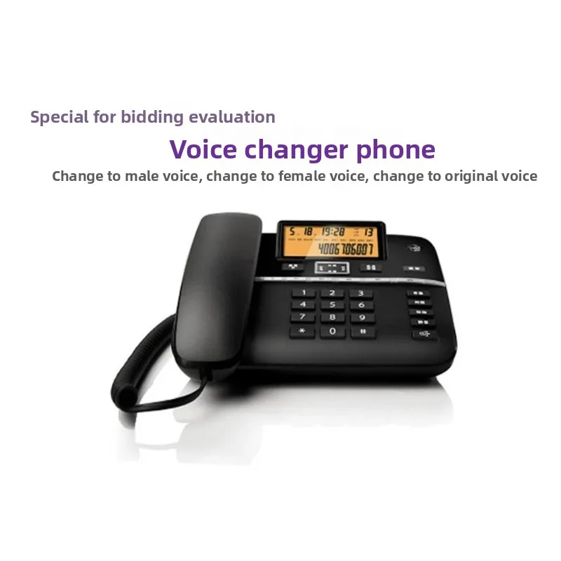 Voice-changing phone, male voice to female voice call, one-click voice-changing fixed-line phone landline