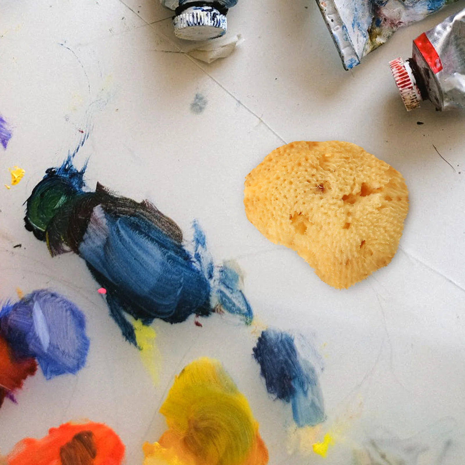 الفن اللوحة الإسفنج المائية الملمس أداة سهلة شطف إعادة استخدام تغطية كبيرة يمتص المياه المائية الإسفنج الفنان الإسفنج