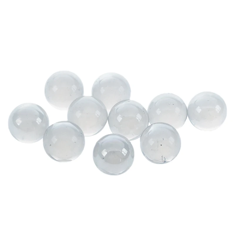 20 Pcs Marbles 16mm Glass Marbles Knicker Glass Balls Decoration Color Nuggets Toy Blue and Transparent