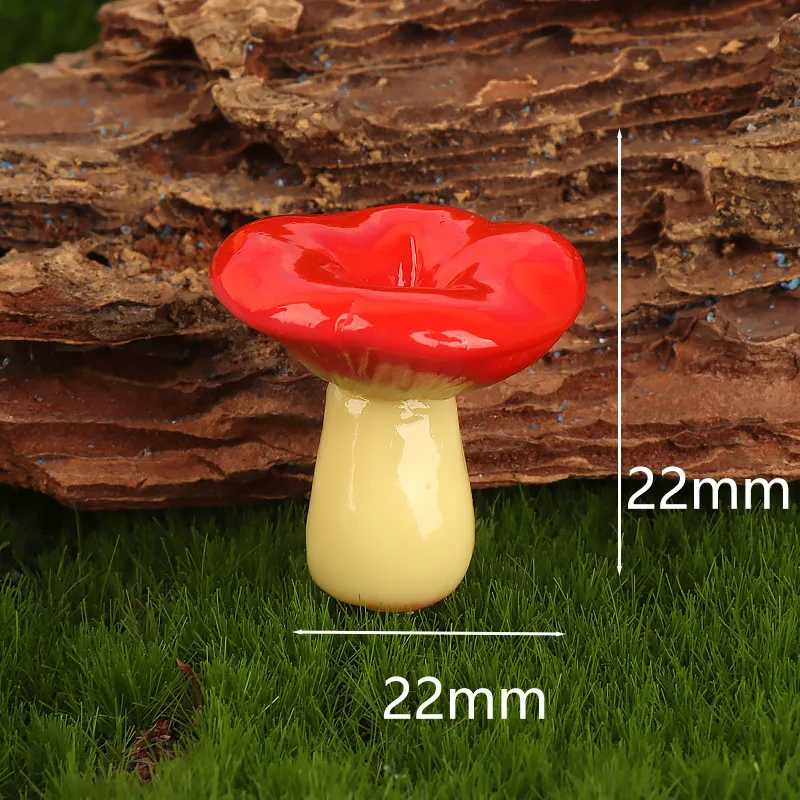 Moos-Mikrolandschaft Kreative Simulation Dschungel-Pilz-Bonsai Gartenarbeit DIY Landschaftsdekoration Zubehör Kleine Ornamente – Detail 10