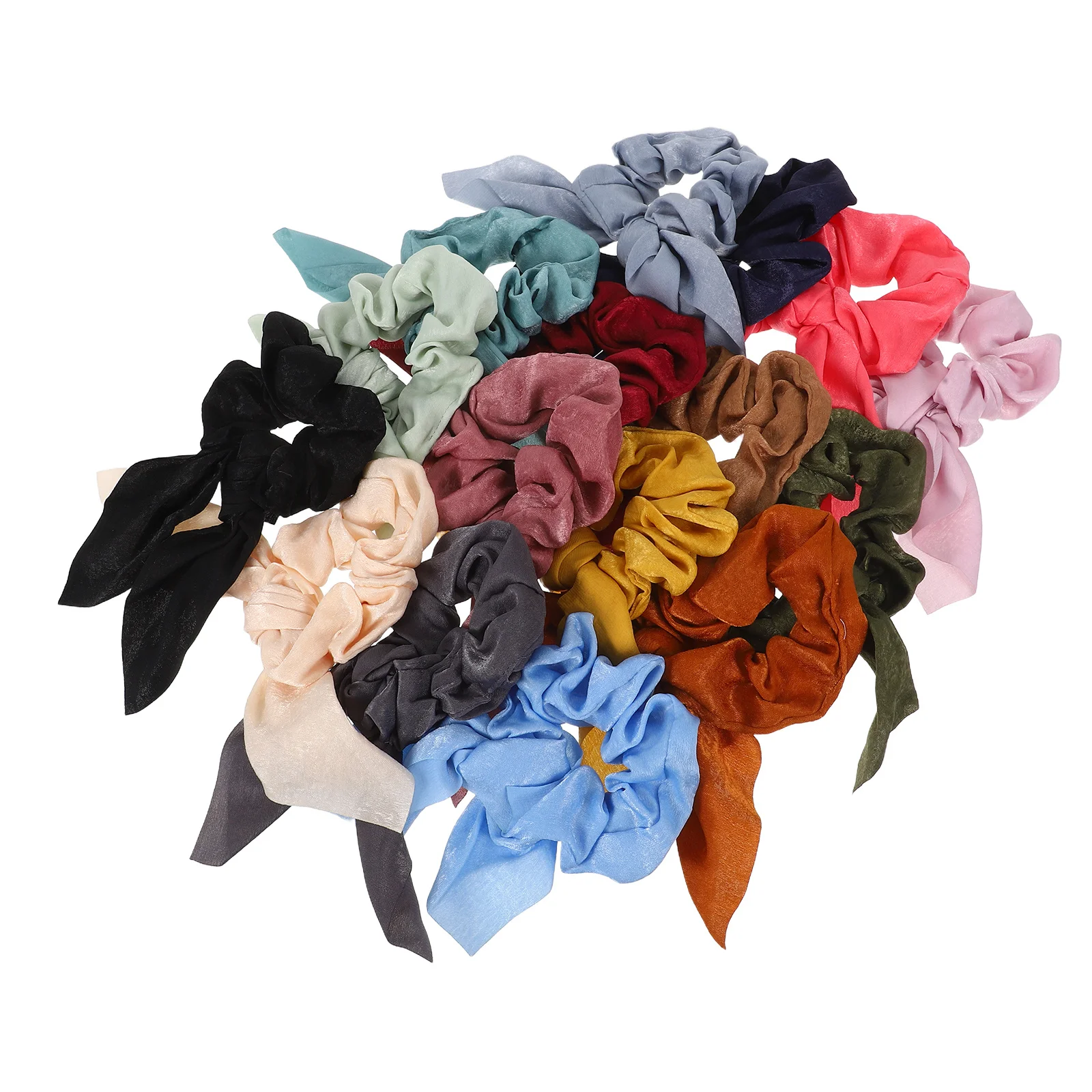 

16 шт. резинок для волос в виде бабочек для женщин и девочек, мягкие эластичные держатели для хвоста, осенние аксессуары для волос, для тонких и густых волос